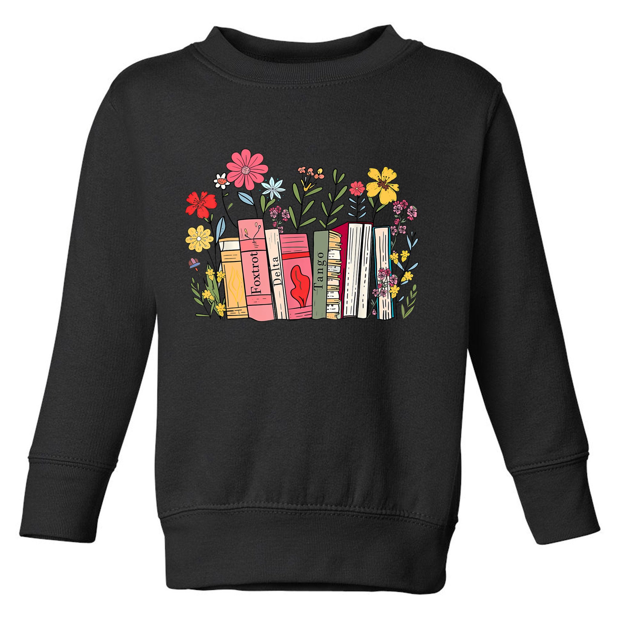 Foxtrot Delta Tango Women Book Loves Retro Funny  Toddler Sweatshirt