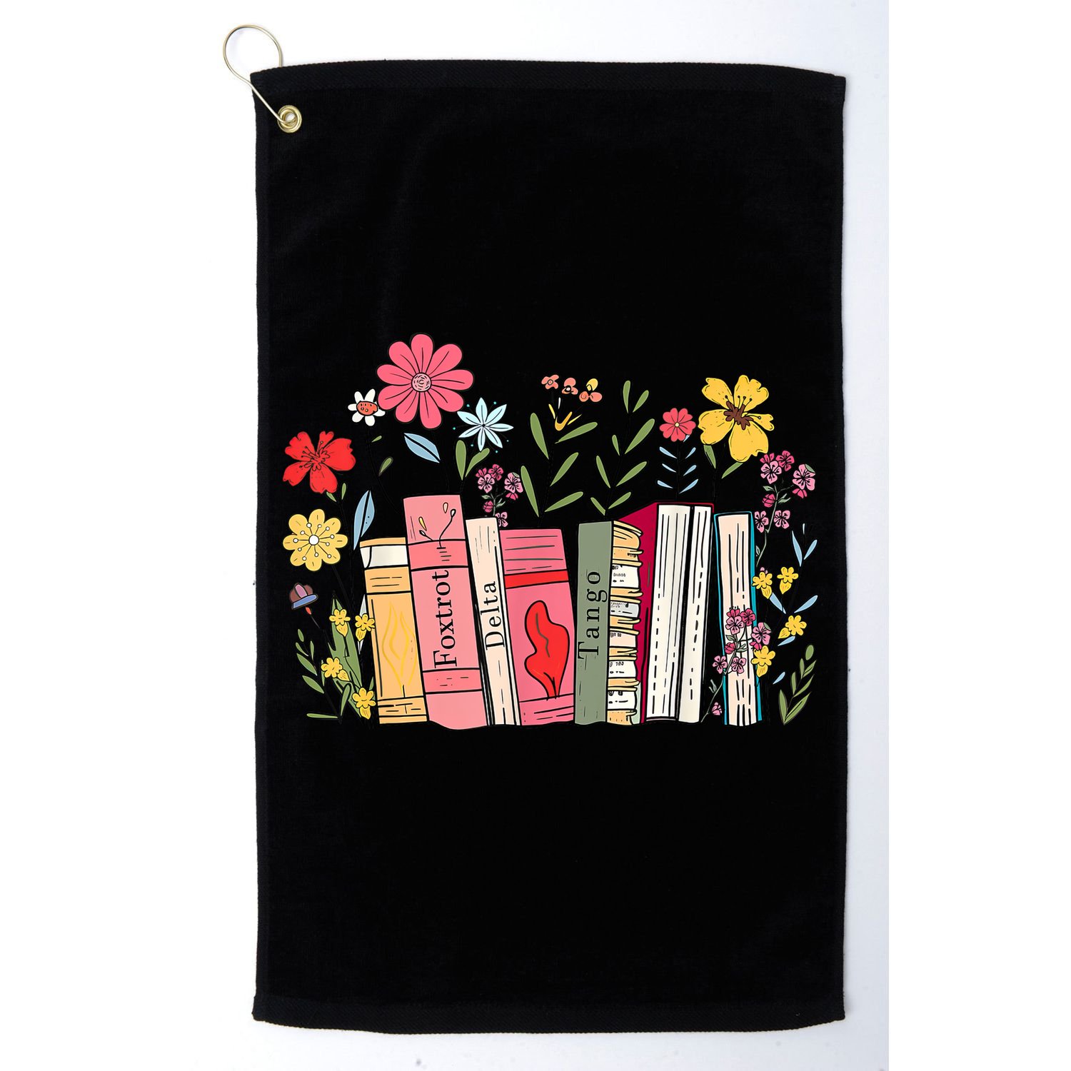 Foxtrot Delta Tango Women Book Loves Retro Funny  Golf Towel