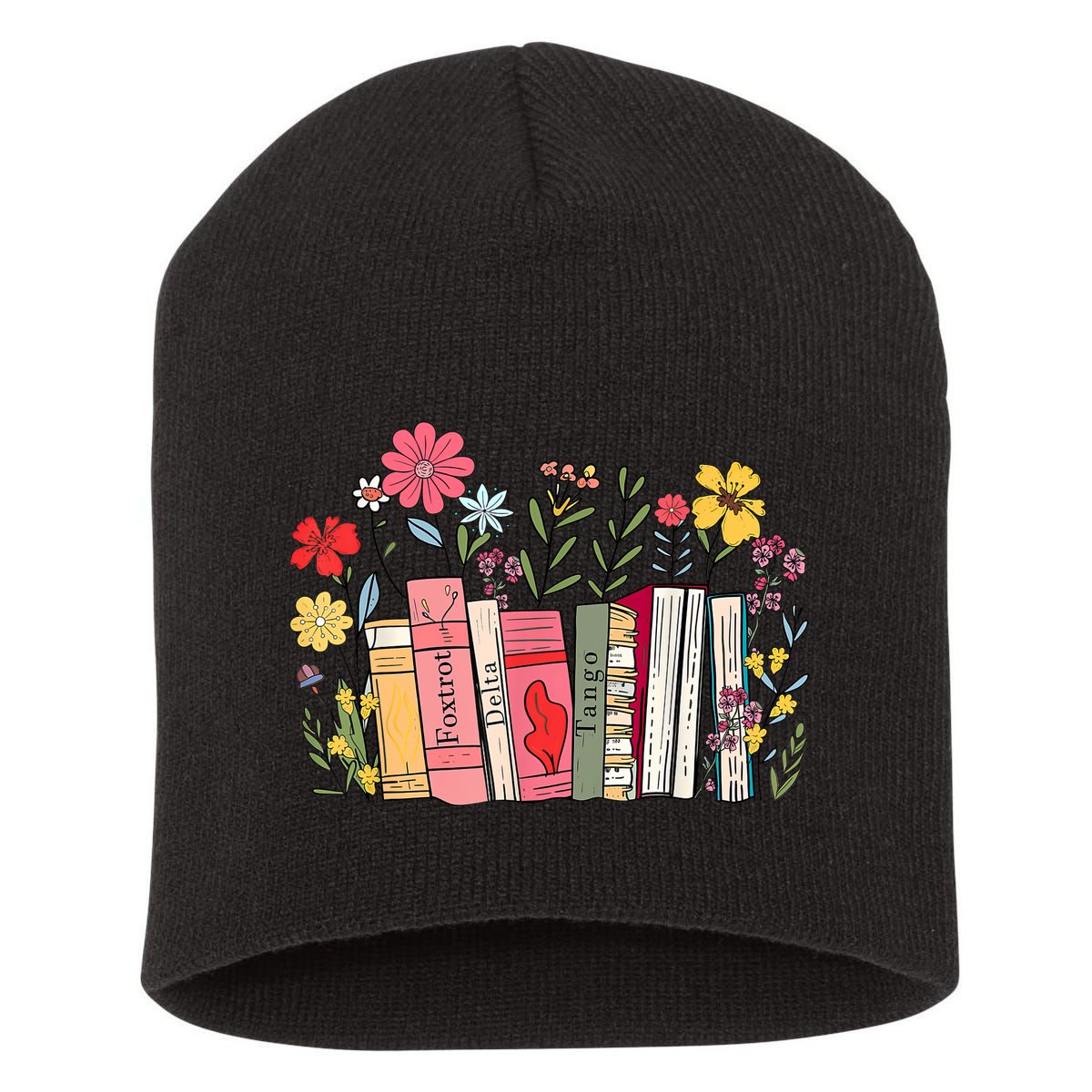 Foxtrot Delta Tango Women Book Loves Retro Funny  Short Acrylic Beanie