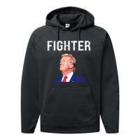 Fighter Donald Trump 2024 Performance Fleece Hoodie