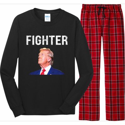 Fighter Donald Trump 2024 Long Sleeve Pajama Set