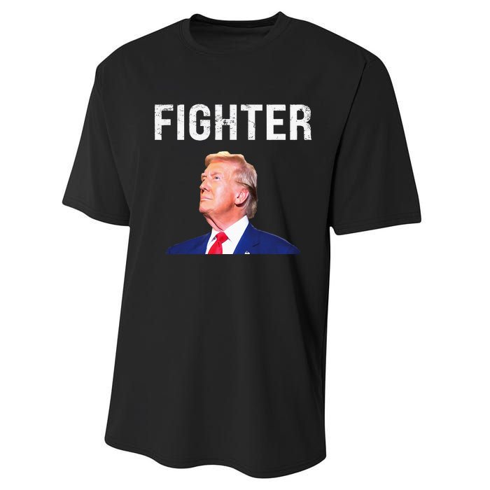 Fighter Donald Trump 2024 Performance Sprint T-Shirt