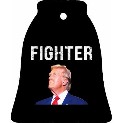 Fighter Donald Trump 2024 Ceramic Bell Ornament