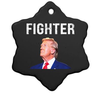 Fighter Donald Trump 2024 Ceramic Star Ornament