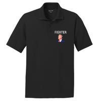 Fighter Donald Trump 2024 PosiCharge RacerMesh Polo