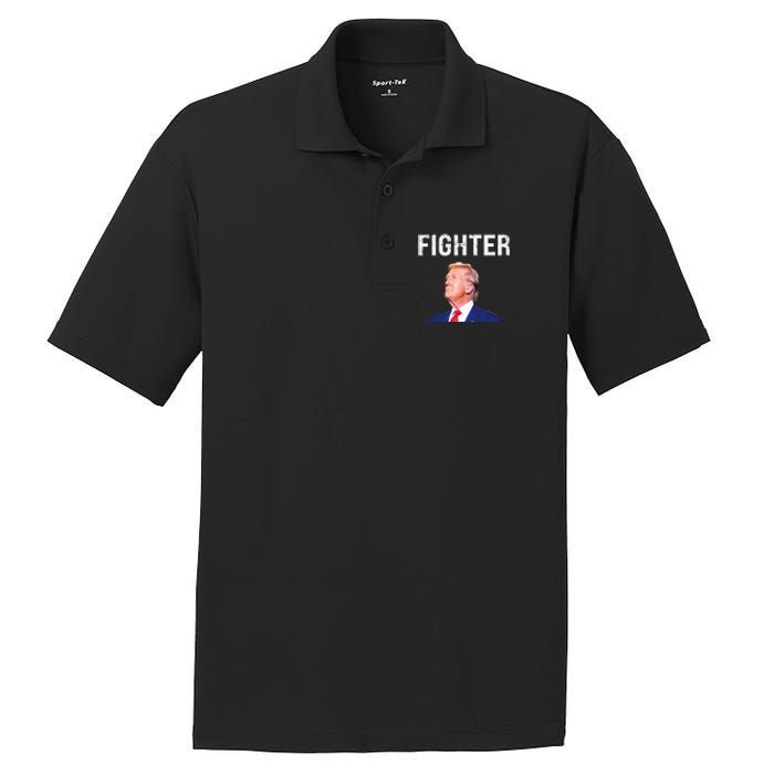 Fighter Donald Trump 2024 PosiCharge RacerMesh Polo