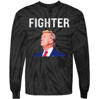 Fighter Donald Trump 2024 Tie-Dye Long Sleeve Shirt