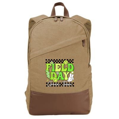 Field Day Trip Green Team Color Game Competition  Cotton Canvas Backpack