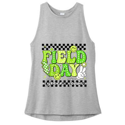 Field Day Trip Green Team Color Game Competition  Ladies PosiCharge Tri-Blend Wicking Tank