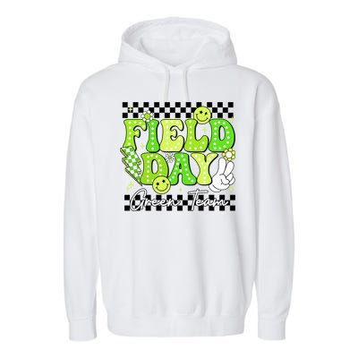 Field Day Trip Green Team Color Game Competition  Garment-Dyed Fleece Hoodie