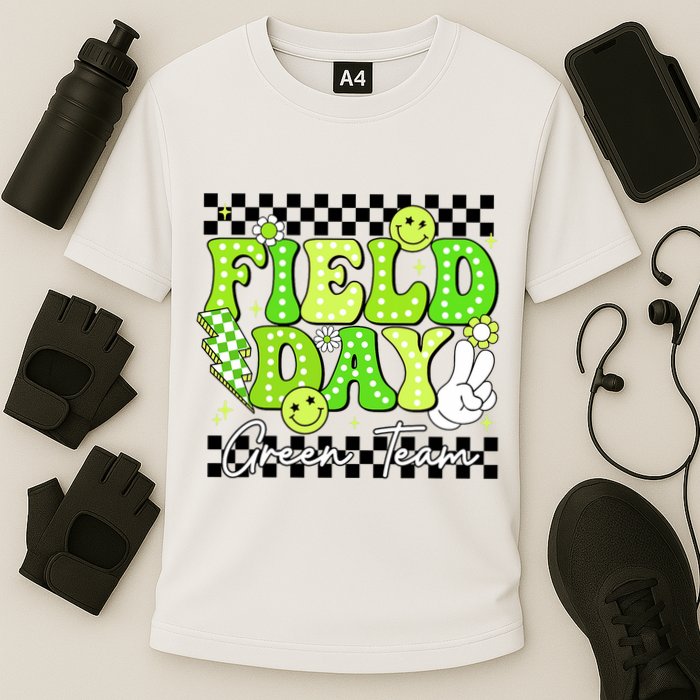 Field Day Trip Green Team Color Game Competition  Performance Shirt