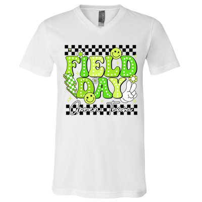Field Day Trip Green Team Color Game Competition  V-Neck T-Shirt