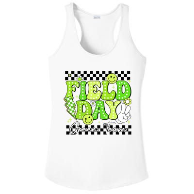 Field Day Trip Green Team Color Game Competition  Ladies PosiCharge Competitor Racerback Tank