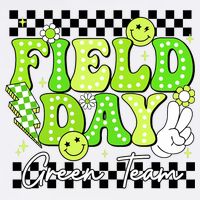 Field Day Trip Green Team Color Game Competition  Magnet