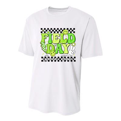 Field Day Trip Green Team Color Game Competition  Youth Performance Sprint T-Shirt