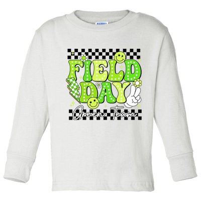 Field Day Trip Green Team Color Game Competition  Toddler Long Sleeve Shirt