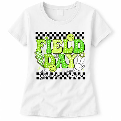 Field Day Trip Green Team Color Game Competition  Womens T-Shirt