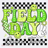 Field Day Trip Green Team Color Game Competition  Womens T-Shirt