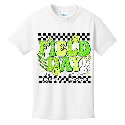 Field Day Trip Green Team Color Game Competition  Kids T-Shirt
