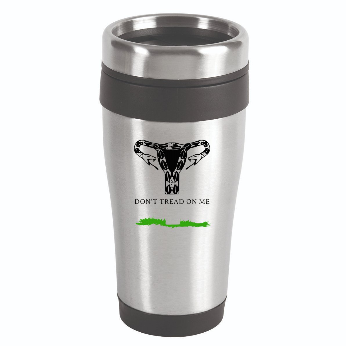 Feminist Don’T Tread On Me Uterus Don’T Tread On Me Uterus 16oz Travel Tumbler