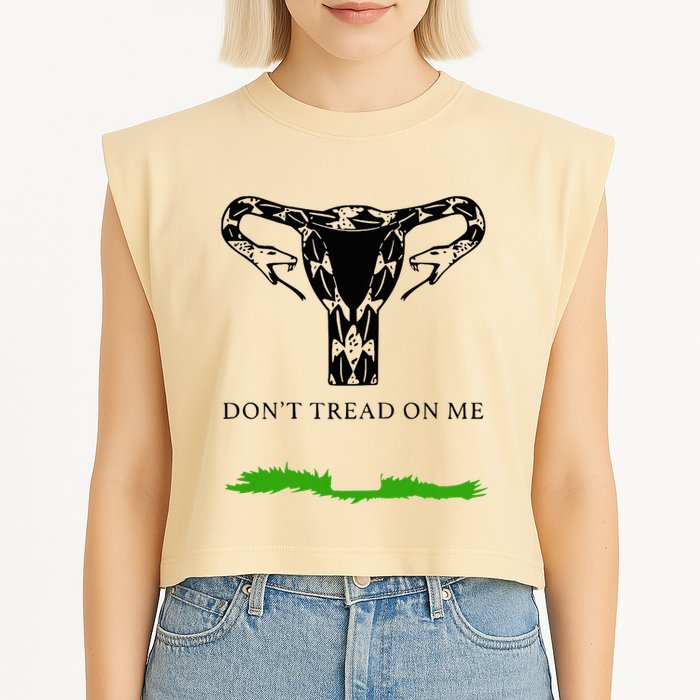Feminist Don’T Tread On Me Uterus Don’T Tread On Me Uterus Garment-Dyed Women's Muscle Tee