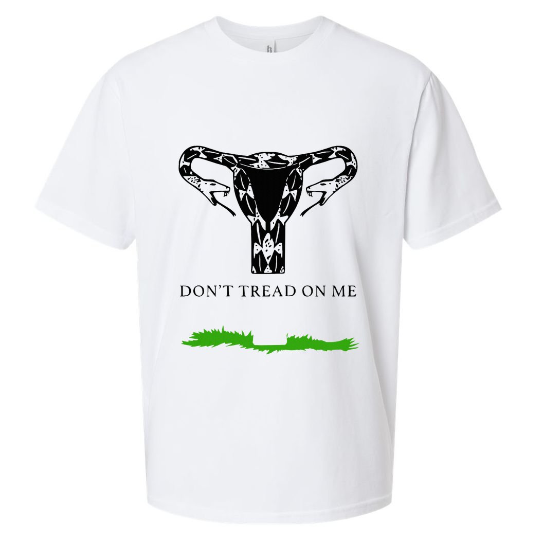 Feminist Don’T Tread On Me Uterus Don’T Tread On Me Uterus Sueded Cloud Jersey T-Shirt