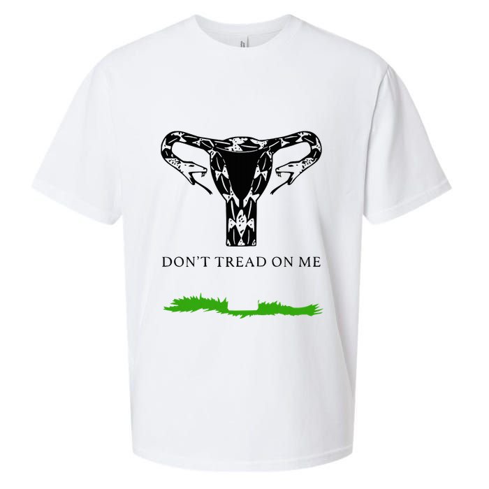 Feminist Don’T Tread On Me Uterus Don’T Tread On Me Uterus Sueded Cloud Jersey T-Shirt