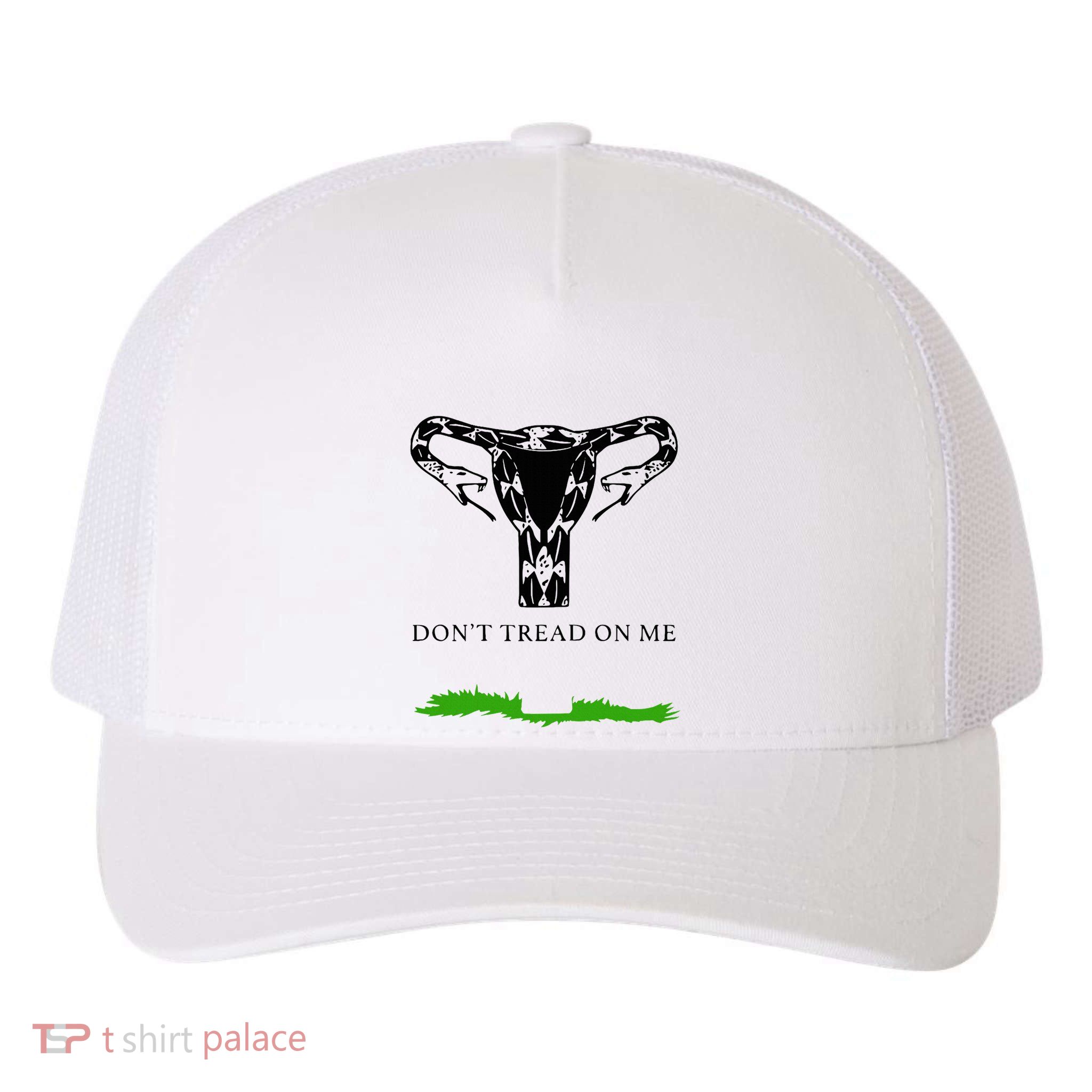 Feminist Don’T Tread On Me Uterus Don’T Tread On Me Uterus Yupoong Adult 5-Panel Trucker Hat