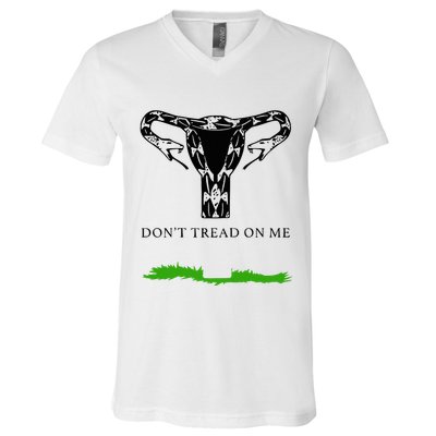 Feminist Don’T Tread On Me Uterus Don’T Tread On Me Uterus V-Neck T-Shirt