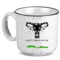 Feminist Don’T Tread On Me Uterus Don’T Tread On Me Uterus 15oz Campfire Ceramic Mug
