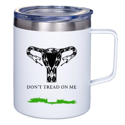 Feminist Don’T Tread On Me Uterus Don’T Tread On Me Uterus 12oz Stainless Steel Coffee Mug