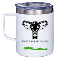 Feminist Don’T Tread On Me Uterus Don’T Tread On Me Uterus 12oz Stainless Steel Coffee Mug