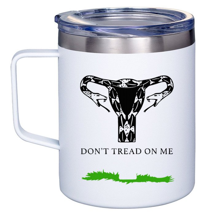 Feminist Don’T Tread On Me Uterus Don’T Tread On Me Uterus 12oz Stainless Steel Coffee Mug