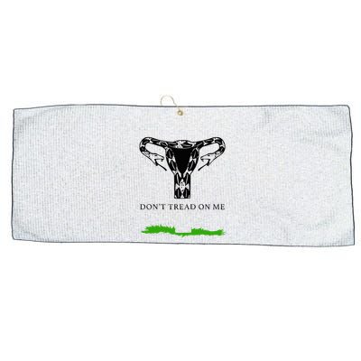 Feminist Don’T Tread On Me Uterus Don’T Tread On Me Uterus Large Microfiber Waffle Golf Towel