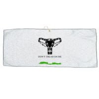 Feminist Don’T Tread On Me Uterus Don’T Tread On Me Uterus Large Microfiber Waffle Golf Towel