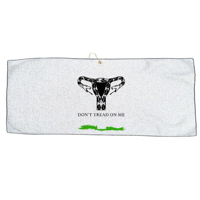 Feminist Don’T Tread On Me Uterus Don’T Tread On Me Uterus Large Microfiber Waffle Golf Towel