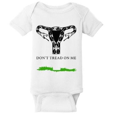 Feminist Don’T Tread On Me Uterus Don’T Tread On Me Uterus Baby Bodysuit