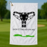Feminist Don’T Tread On Me Uterus Don’T Tread On Me Uterus Golf Towel