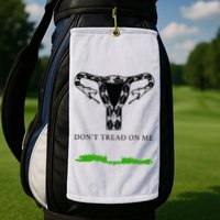 Feminist Don’T Tread On Me Uterus Don’T Tread On Me Uterus Golf Towel