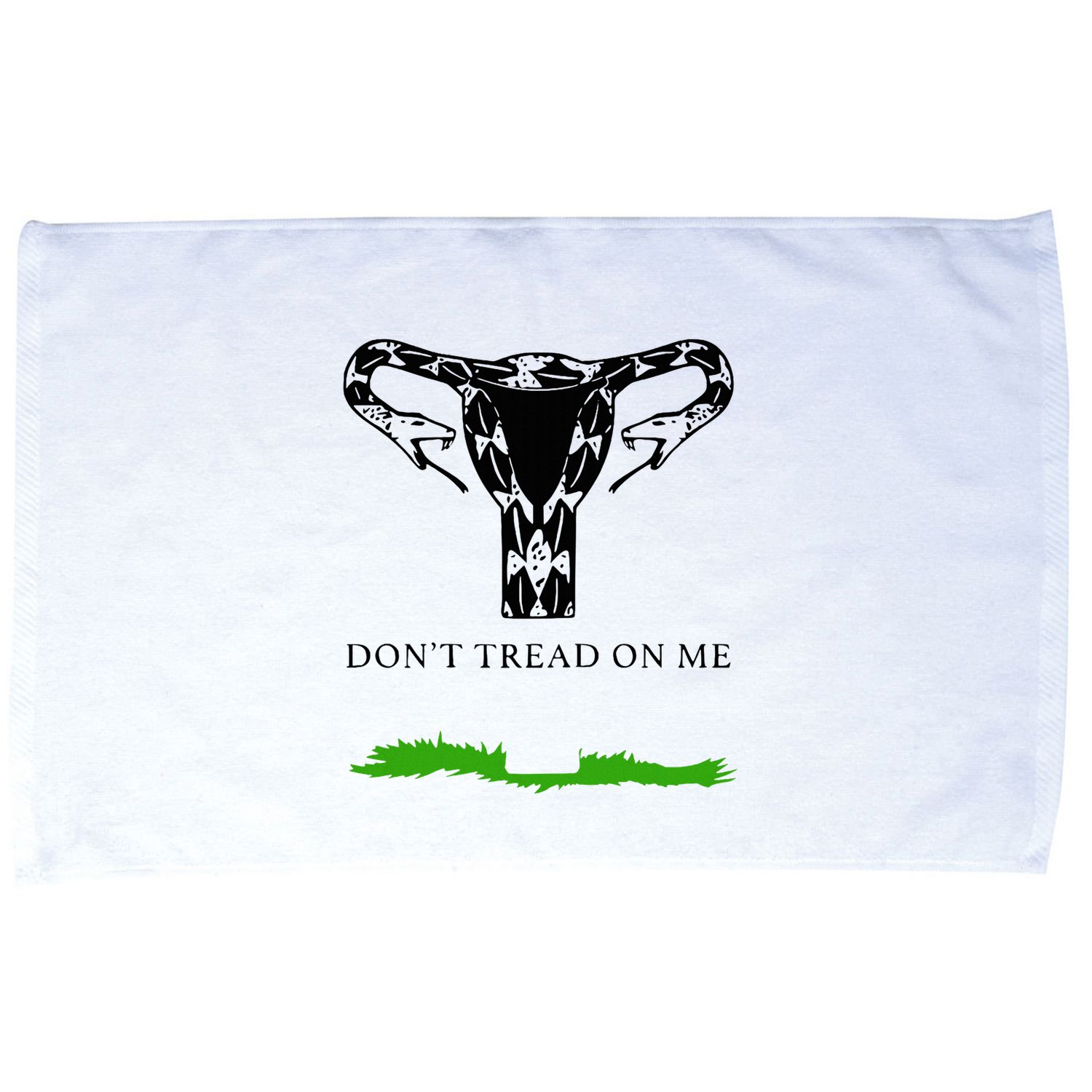 Feminist Don’T Tread On Me Uterus Don’T Tread On Me Uterus Microfiber Hand Towel