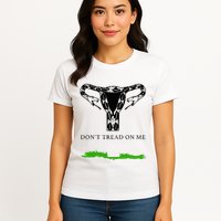 Feminist Don’T Tread On Me Uterus Don’T Tread On Me Uterus Womens T-Shirt