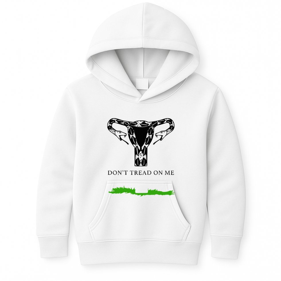 Feminist Don’T Tread On Me Uterus Don’T Tread On Me Uterus Kids Hoodie