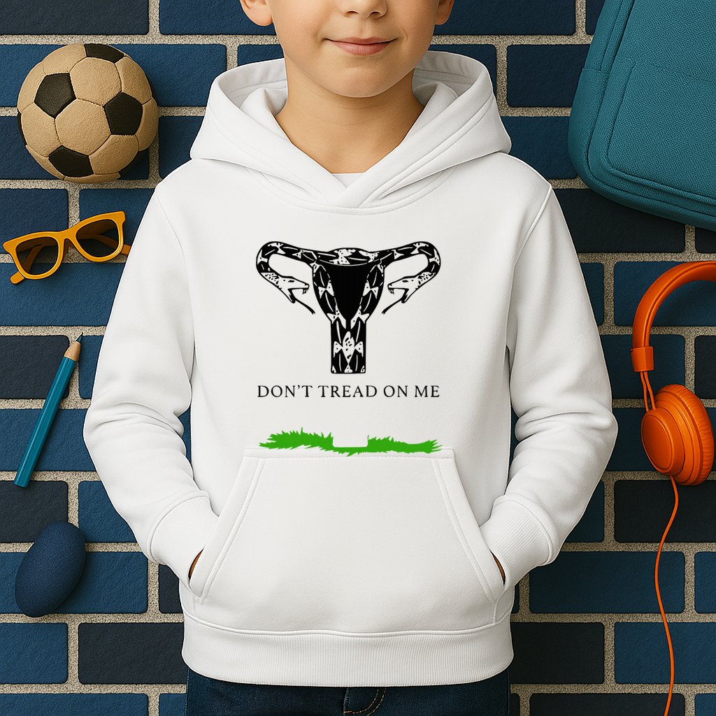 Feminist Don’T Tread On Me Uterus Don’T Tread On Me Uterus Kids Hoodie