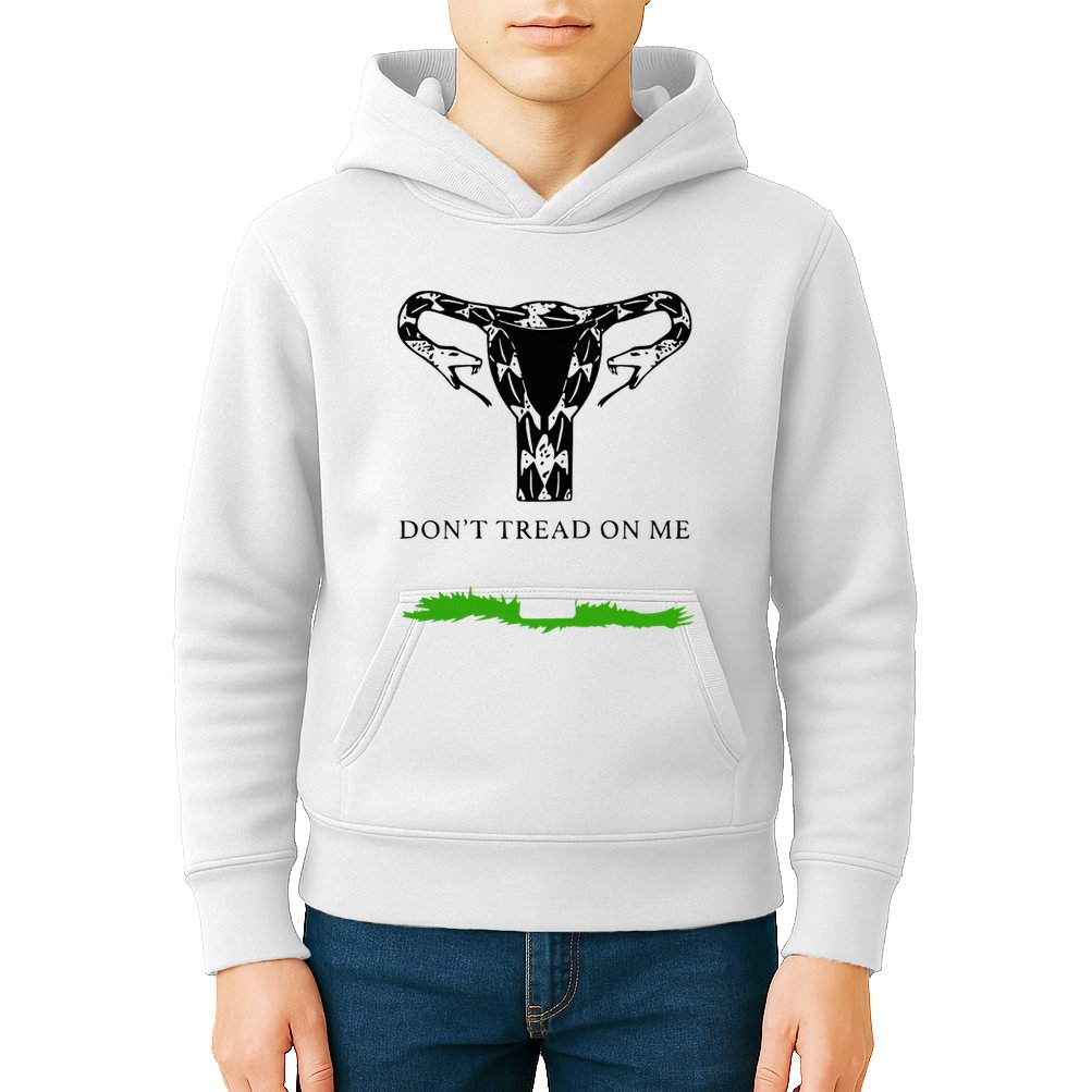 Feminist Don’T Tread On Me Uterus Don’T Tread On Me Uterus Kids Hoodie