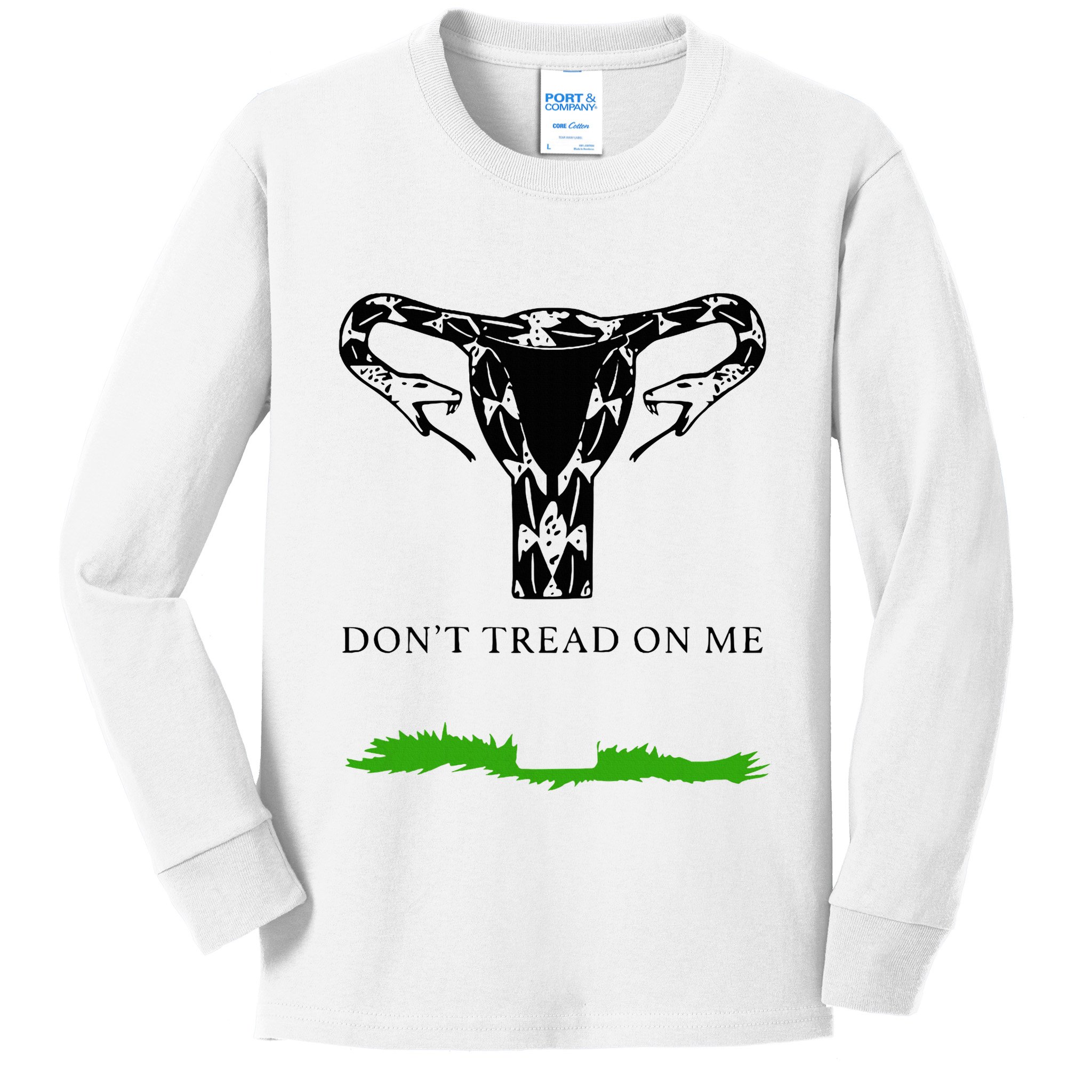 Feminist Don’T Tread On Me Uterus Don’T Tread On Me Uterus Kids Long Sleeve Shirt