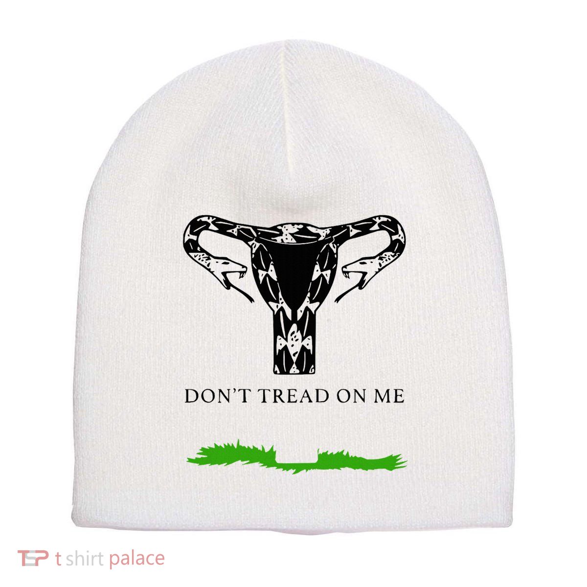 Feminist Don’T Tread On Me Uterus Don’T Tread On Me Uterus Short Acrylic Beanie