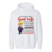 Funny Donald Trump YouRe A Really Great Wife Wife Life Garment-Dyed Fleece Hoodie