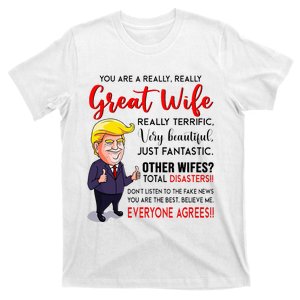 Funny Donald Trump YouRe A Really Great Wife Wife Life T-Shirt