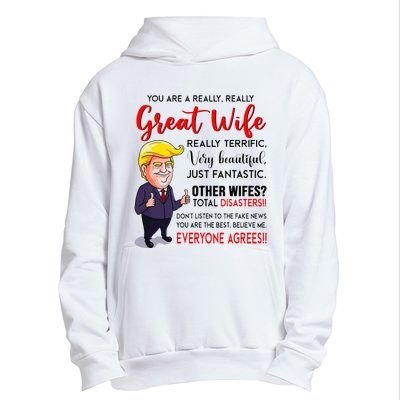 Funny Donald Trump YouRe A Really Great Wife Wife Life Urban Pullover Hoodie