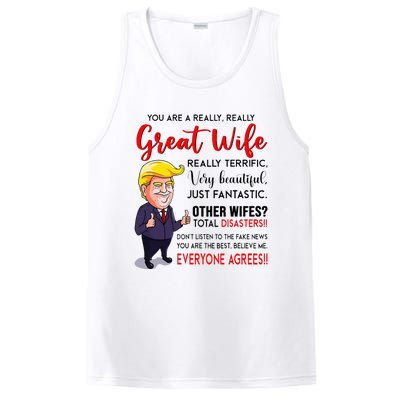 Funny Donald Trump YouRe A Really Great Wife Wife Life PosiCharge Competitor Tank